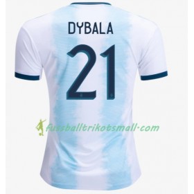 Fußballtrikots Argentinien Paulo Dybala 21 Copa América 2019 Kurzarm Heimtrikotsatz kaufen